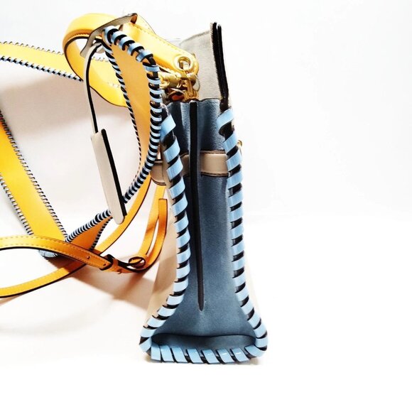 Authentic TORY BURCH Beige Leather Hand Bag mon364-111125 - Picture 3 of 16